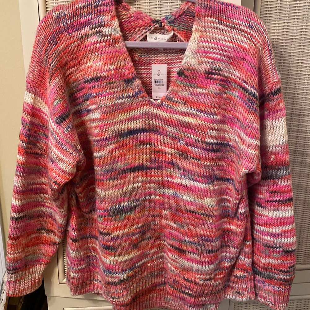 Loft-Lou&Grey pink sweater-new with tags